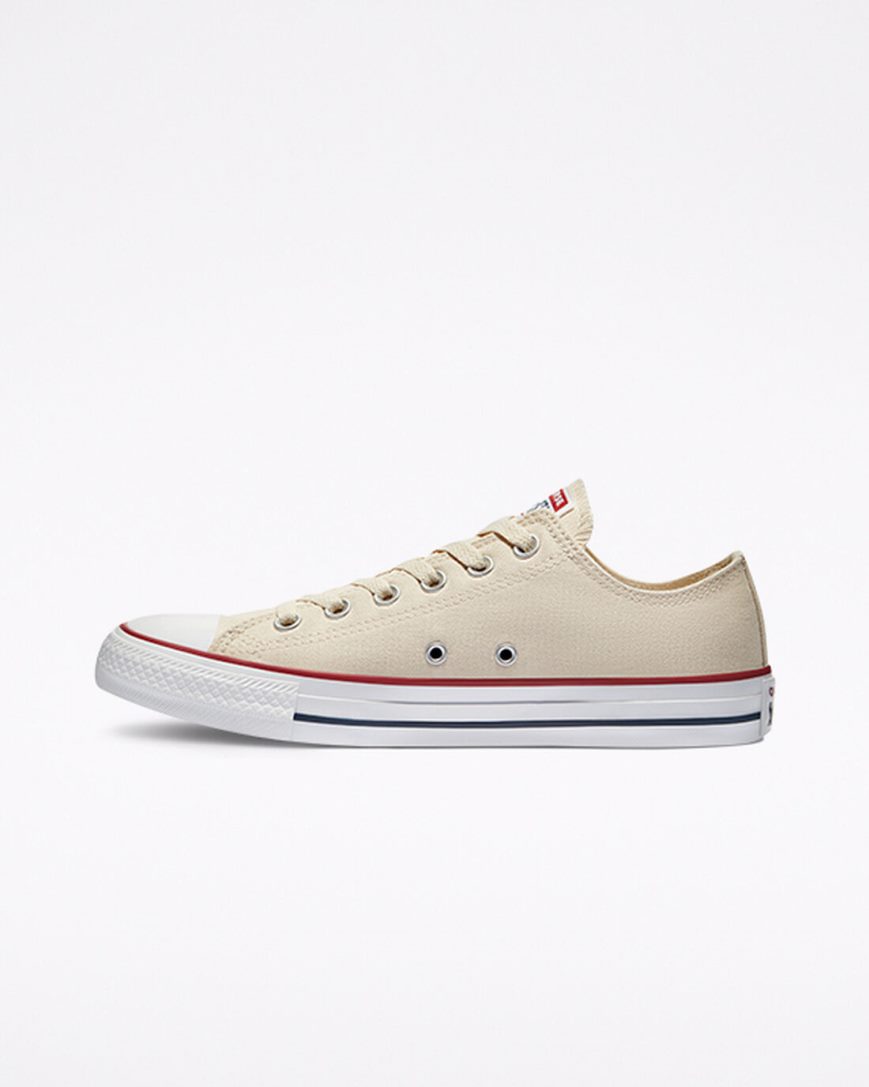 Men's Converse Chuck Taylor All Star Classic Low Top Shoes Beige White | AU 108C4W